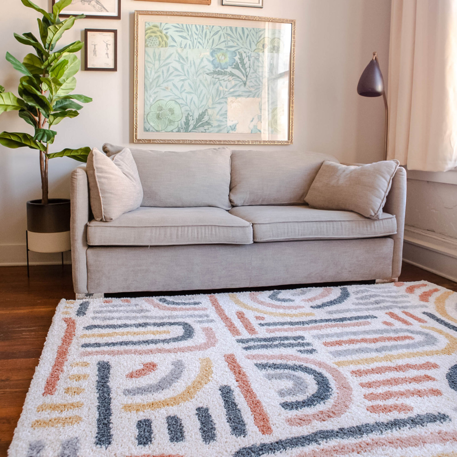Alejandra Shag Area Rug, Rectangle 7'10" x 10'