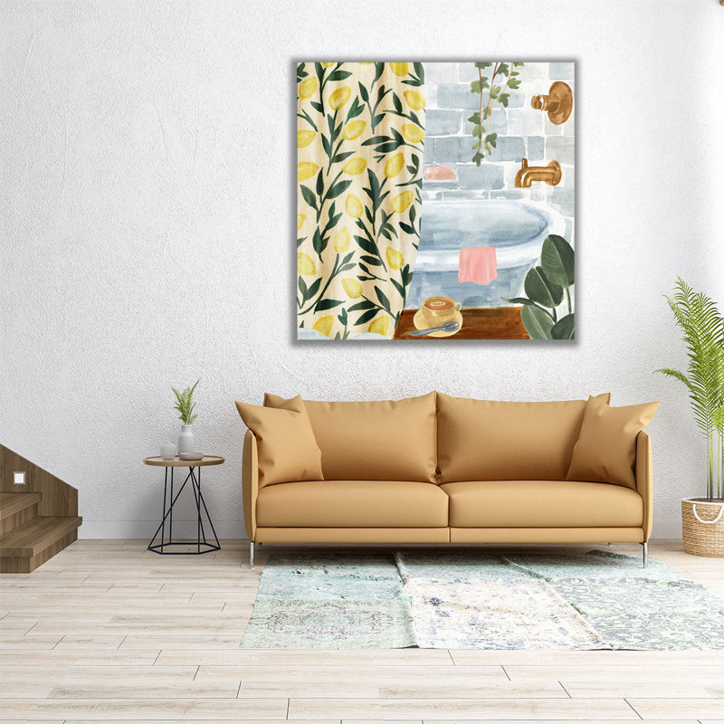 «Bath Retreat II», reproduction d'art sur toile, H 12 po x l 12 po