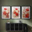 FLORAL Series CCCCXVI - Impression encadrée sur mesure de qualité supérieure - 3 pièces-338625632-338625639