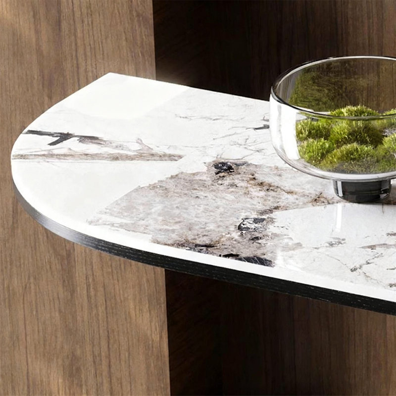 Console de luxe moderne haut de gamme, Gris foncé, H 33,46 po x l 59,06 po x P 15,75 po