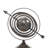 Aluminum Metal Compass Educational/Geographic Earth Black Globe