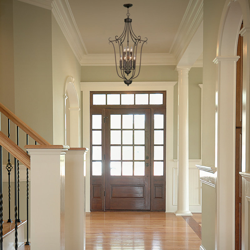 Audres 9 - Light Dimmable Empire Chandelier, Rubbed Bronze