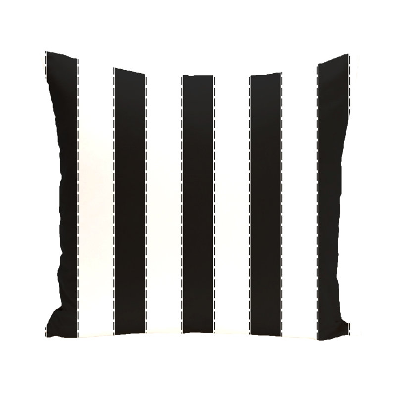 Stripe Square Pillow, 16" H x 16" W x 2" D