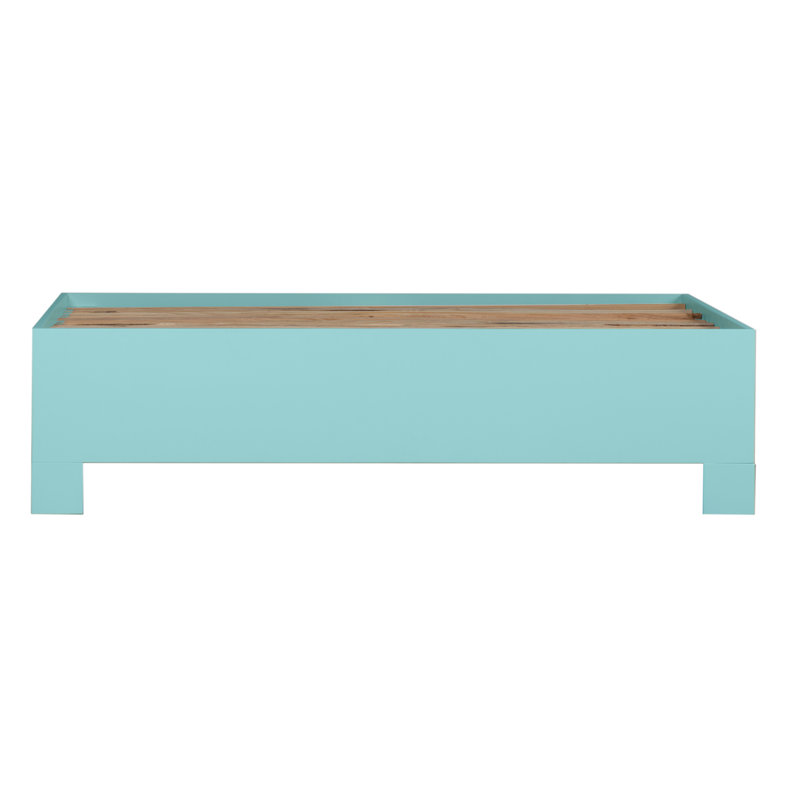 Silas King Platform Bed, Light Blue, King, Turquoise