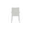  Chaise d'appoint intérieure / extérieure de couleur blanche - ensemble de 4