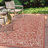 Hagerman Vintage Filigree Textured Weave Red/Beige Indoor/Outdoor Rug-1526589940
