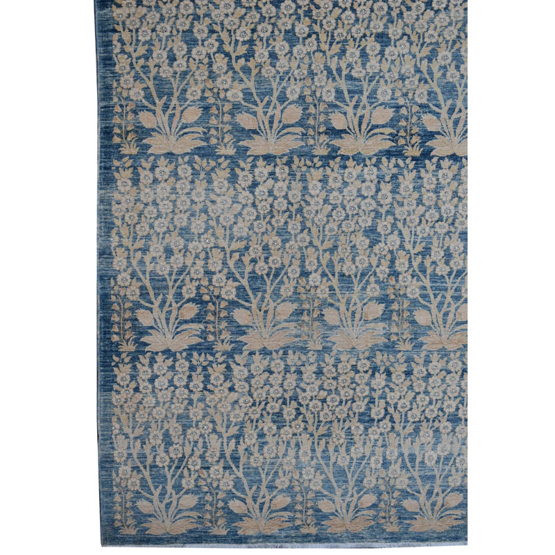 New Turkmen Afghan One-of-a-Kind Rectangle 10' X 13'11" Area Rug
