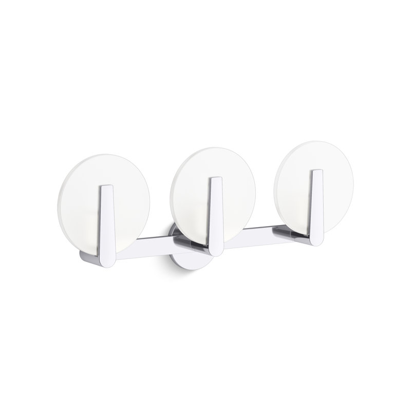 Hint Three-Light Sconce, Polished Chrome