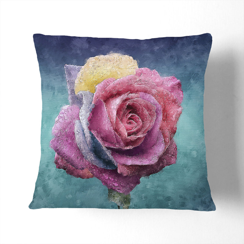 Square Throw Cushion, White, 40cm H x 40cm W x 15cm D