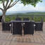 Gethers Rectangular Wicker Outdoor Dining Table , 150cm cm W 90cm cm D-713070419