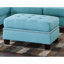 Moderne 3 pièces canapé de salon modulaire réversible avec repose-pieds capitonné en tissu de polyfibre-326472448