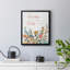 «Home is Where Love Grows», toile encadrée de qualité supérieure - prête à être accrochée-86910663-86910656