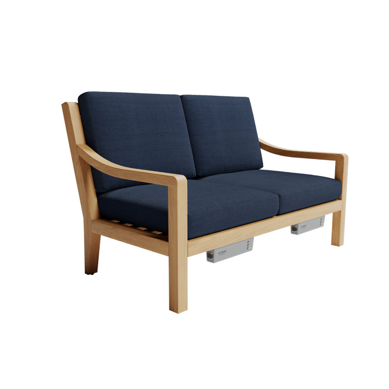 Solerno Heated Loveseat, Indigo