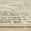 Tapis rayé rayé beige / bleu Rayan-133966248