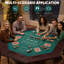 Table de poker pour 8 joueurs en bois massif avec porte-gobelet-136257691
