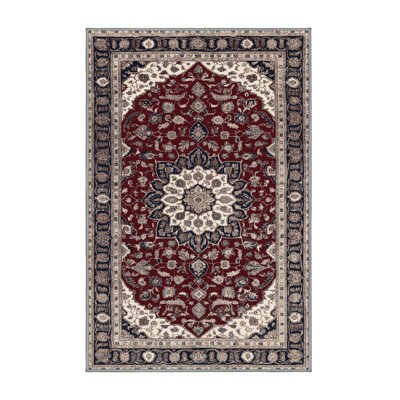 Tapis persan gris lavable à la machine