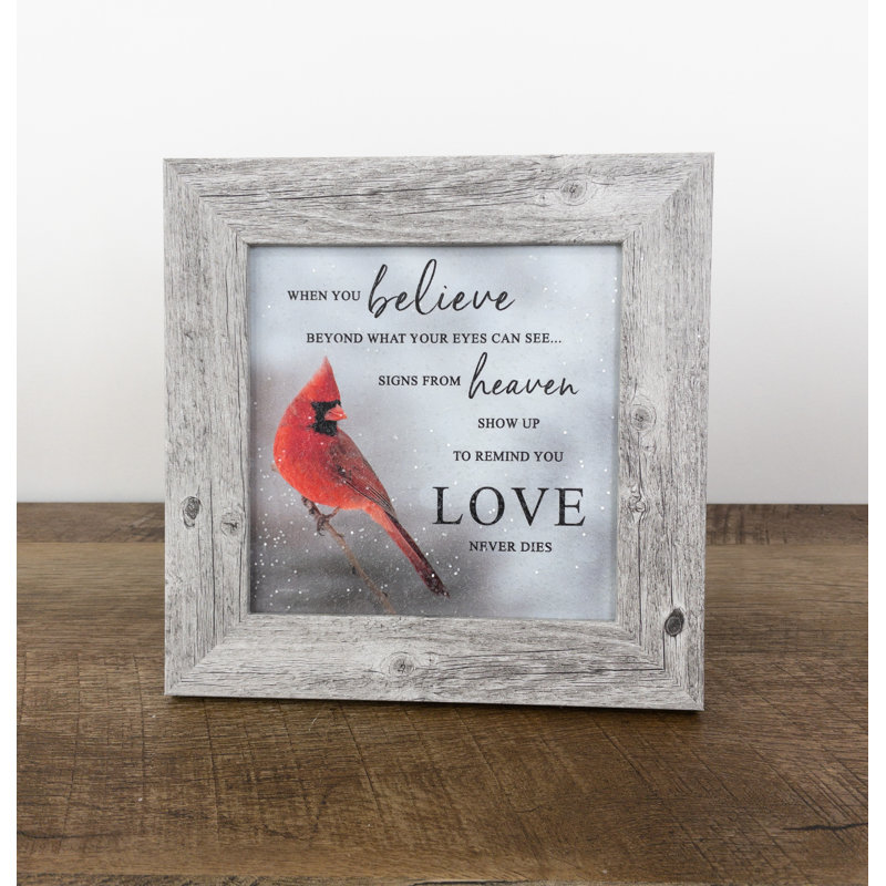 " When You Believe, Blue/Red Cardinal "