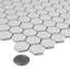 Carreau de mosaïque de plancher et de mur en porcelaine blanc mat 10-1 / 4 "x 11-7 / 8" Metro