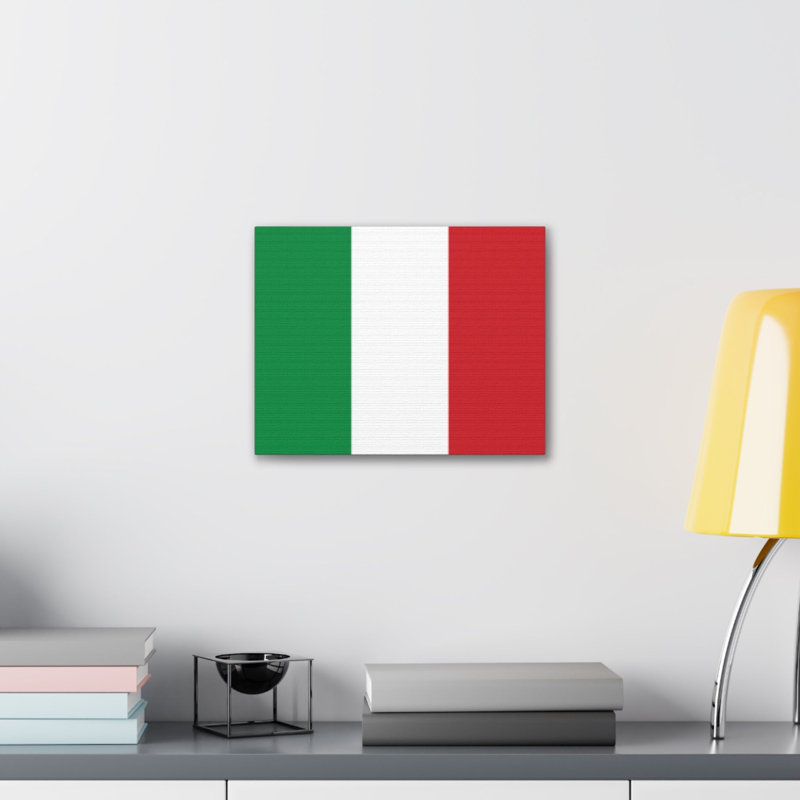 " Italy Country Flag " Print, 11" H x 14" W