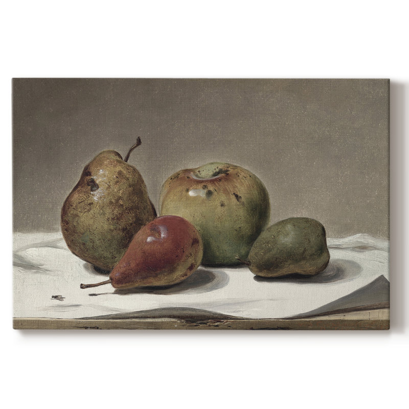 Botanique rétro - VI, H 13 po x l 19 po x P 1,5 po, Toile tendue