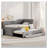 Upholstered Daybed with Trundle and Three Drawers-929314257-929314256