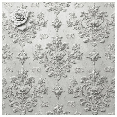 Ornate Floral Damask Comforter