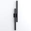 36.9”H Black Dimmable LED Outdoor Wall Lantern Sconce With Frosted Glass