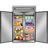 27.19 Cu Ft 770L Commercial Dual Temperature Zone Refrigerator With Built-In Freezer