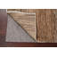 Tapis brun en laine noué à la main de conception unique 3 pi 11 po x 6 pi 2 po New Age