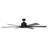 Breezelite Modern 65" Matte Black LED Downrod Ceiling Fan