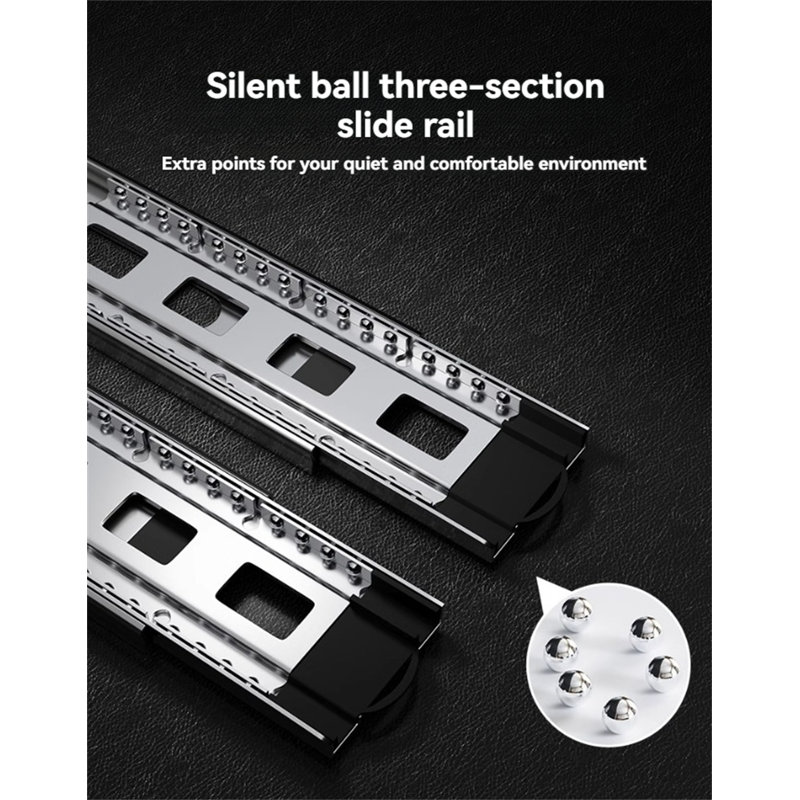 Premium Aluminum Extendable Trouser Rack With Slide Rail, 3.54" H x 1" W x 20" D