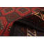 Tapis rouge foncé Teimani 3 pi 2 po x 4 pi 10 po