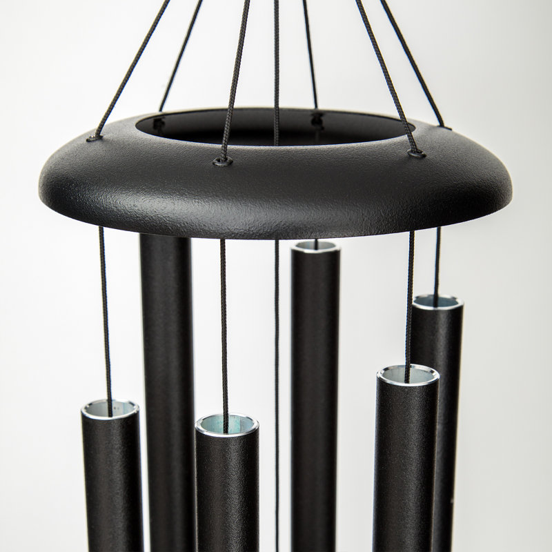 Black Aluminum 27" Outdoor Wind Chime