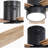 56 Inch Modern Design Flush Mount Ceiling Fan With Light And Remote Control, 3 Solid Wood Blades Reversible Dc Motor Black For Living Room
