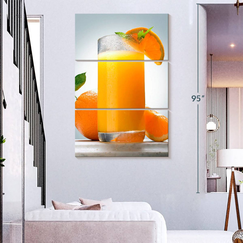 Yarlin Glass Of Orange Juice, 57" H x 36" W