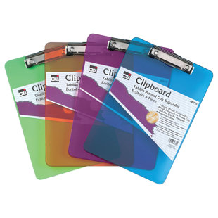 Plastic Clipboard Set (Set of 6)