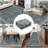 5x7 Washable Area Rugs Soft Vintage Floral Large Rug Foldable Low Pile Indoor Floor Carpet Farmhouse Non-Slip Throw Rugs Dining Room Charcoal Grey-248913922