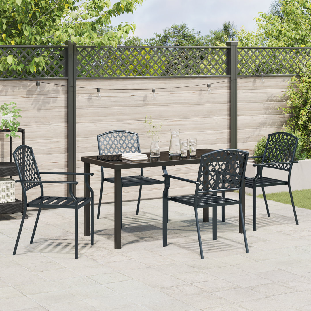 Rectangular 5 - Piece 4 - Person Outdoor Table Set
