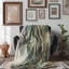 Couverture en sherpa de qualité supérieure 1 pièce Meadow Montage Mosaic-1227026112