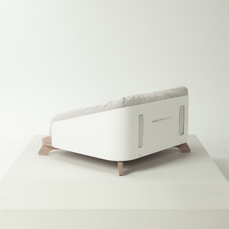 Orthopedic Cotton Bolster Pet Bed, White