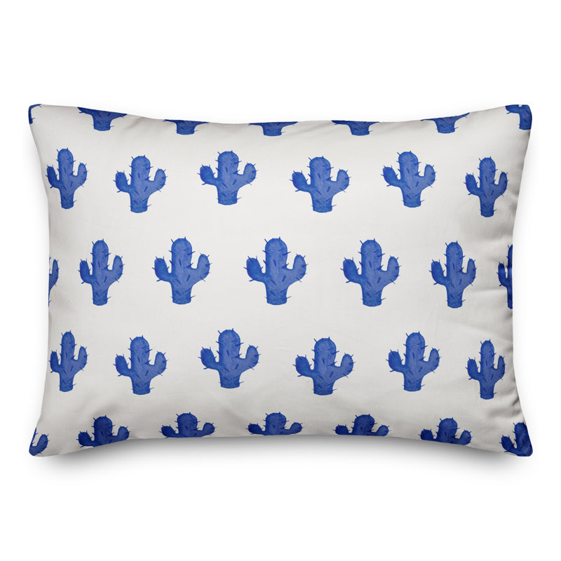  Cacti Pattern Lumbar Pillow