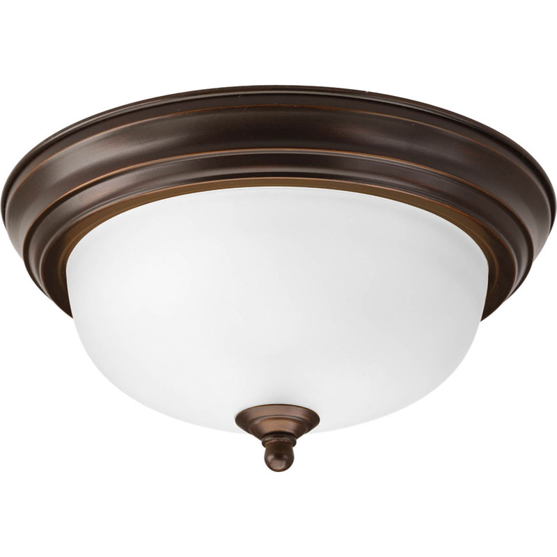 Boonville Glass Flush Mount, Etched