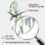 Ihab - Curved Shape Large Floral 3D Wall Clock-348713121