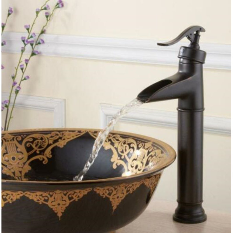 13"  Single Hole Bathroom Vessel Faucet in ORB