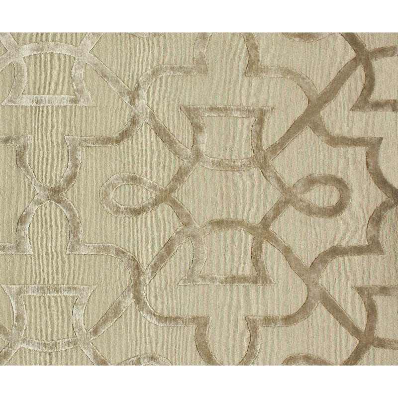 Geometric Area Rug in Sand/Brown, Rectangle 6' x 9'