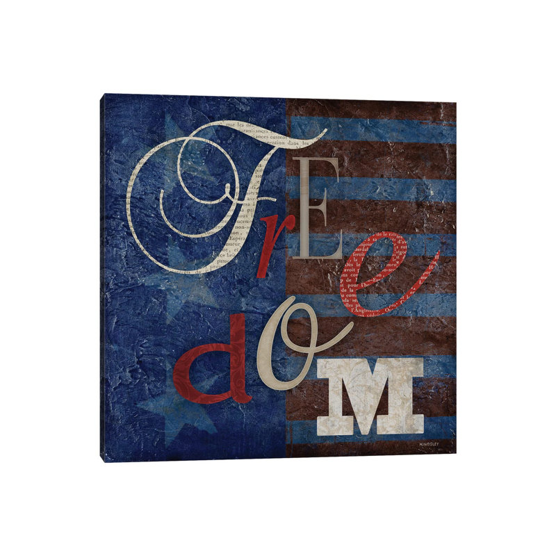 Freedom 1 Piece Wrapped Canvas Wall Art, 45.72cm H x 45.72cm W