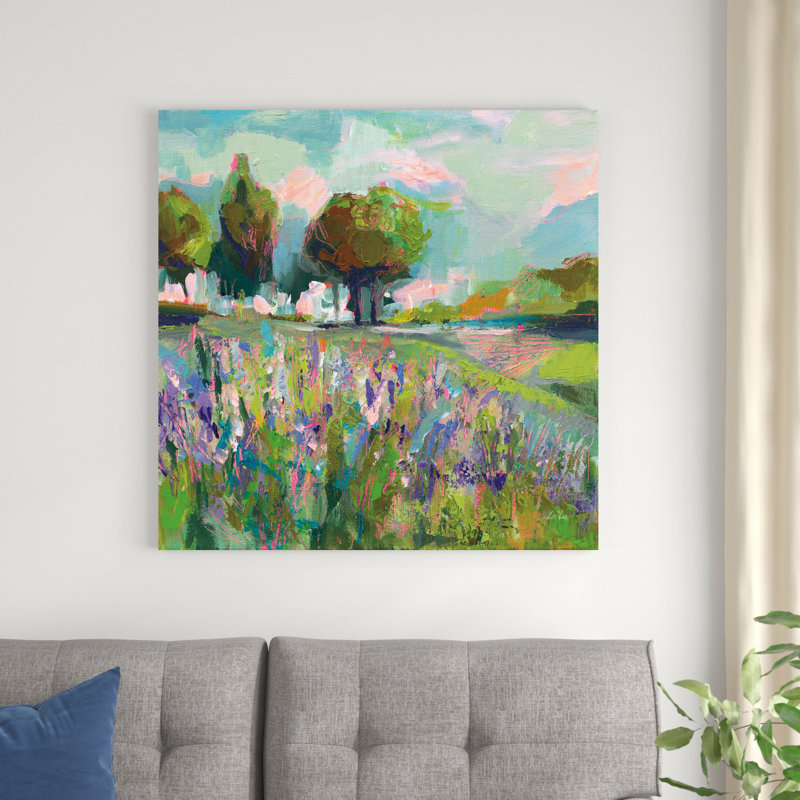 Champ de fleurs, H 36 po x l 36 po