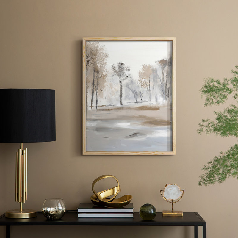 Reproduction encadrée FLORAL Series DLII - bois massif, H 30 po x l 24 po