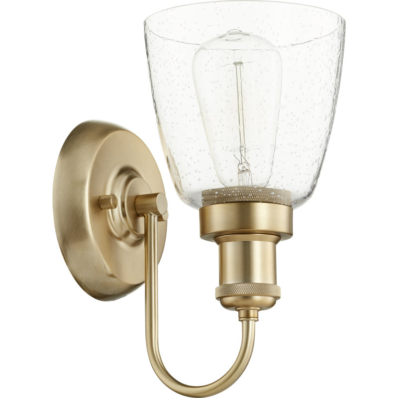 Caisyn Armed Sconce, Aged Brass