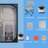 Home Steam Therapy Tent - To High Temperature 31.5 Inch Depth Blue Binding Full Body Improve Sub-Health State 68.9 Height